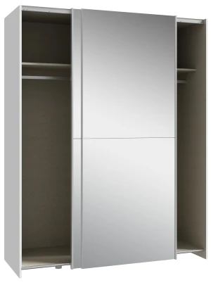 Biała Szafa 150 cm z dużym lustrem Schach&matt SHMS72235-120 Meble Forte 2