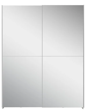 Biała Szafa 150 cm z dużym lustrem Schach&matt SHMS72235-120 Meble Forte 6