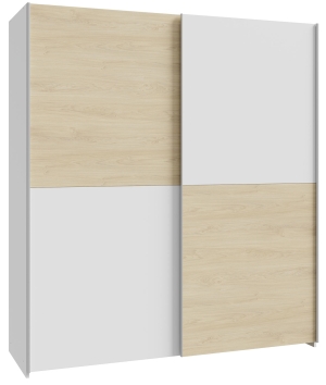 Szafa 170 cm w kolorze Biały+Dąb Puccini Schach&matt SHMS82231-M870