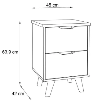 Mała Komoda Vankka FINVNKK111-L25 Meble Forte 2
