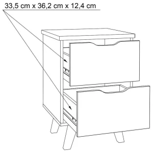 Mała Komoda Vankka FINVNKK111-L25 Meble Forte 3