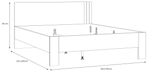 Łóżko 160x200 cm Waikato WKTL1162-M902 Meble Forte 3