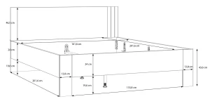 Łóżko 160x200 cm Waikato WKTL1162-M902 Meble Forte 4