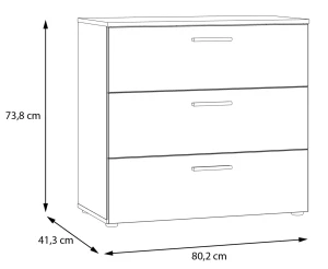 Komoda Ingalill BSJK212-U60 Meble Forte 3