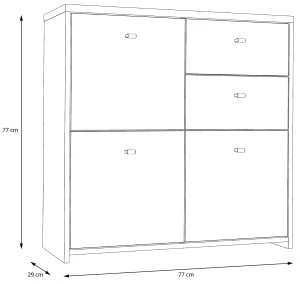 Komoda Best chest SQNK223-C764 Meble Forte 2