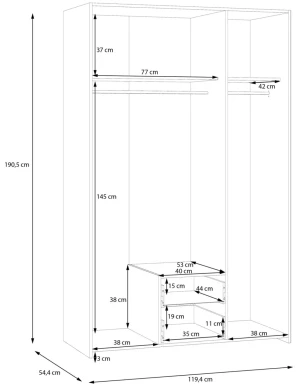 Pojemna Szafa Econobox 2 ECBS832-120 Meble Forte 4