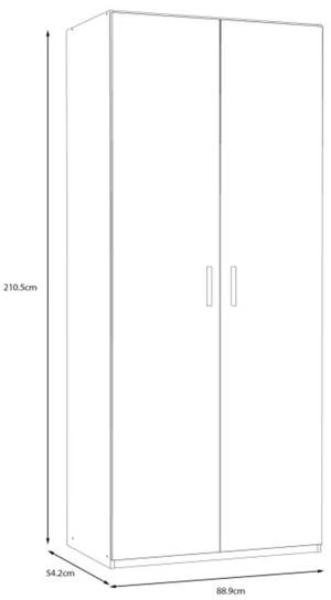 Szafa w kolorze Dąb Mauvella Econobox 2 ECBS921-D108 Meble Forte 3