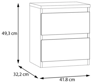 Komoda w kolorze Szałwiowej Zieleni Edmore EMOK011-U59 Meble Forte 3