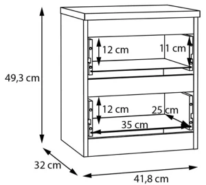 Biała Komoda Edmore EMOK011-120 Meble Forte 4