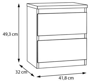 Biała Komoda Edmore EMOK011-120 Meble Forte 3