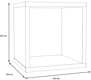 Mały Biały Regał Net106 MXXR011-120 Meble Forte 3