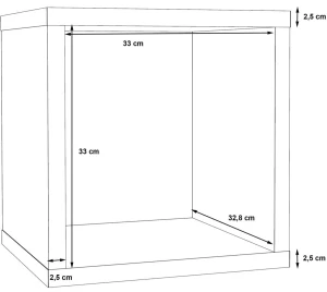 Mały Biały Regał Net106 MXXR011-120 Meble Forte 4