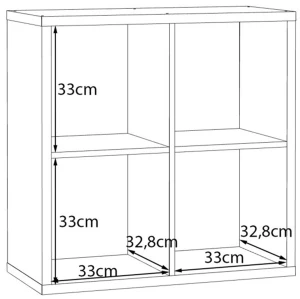 Szeroki Biały Regał Net106 MXXR221-120 Meble Forte 4
