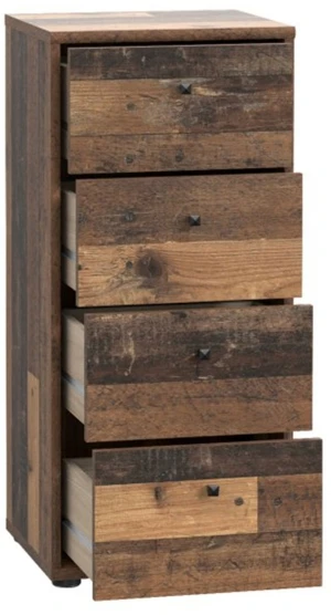 Kompaktowa komoda w kolorze old-wood vintage ARCHBOX T2KK211-H51 Meble Forte 2