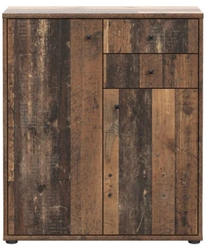 Elegancka komoda w kolorze old wood vintage ARCHBOX T2KK50-H51 Meble Forte 5