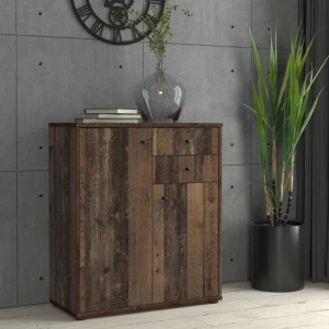 Elegancka komoda w kolorze old wood vintage ARCHBOX T2KK50-H51 Meble Forte 7
