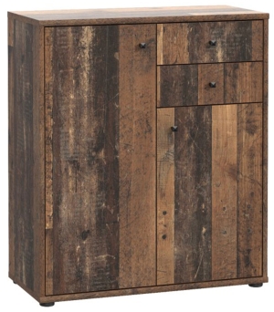 Elegancka komoda w kolorze old wood vintage ARCHBOX T2KK50-H51