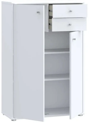 Wąska biała komoda ARCHBOX T2KK20-120 Meble Forte 2