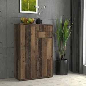 Wąska komoda w kolorze old wood vintage Archbox T2KK20-H51 Meble Forte 5