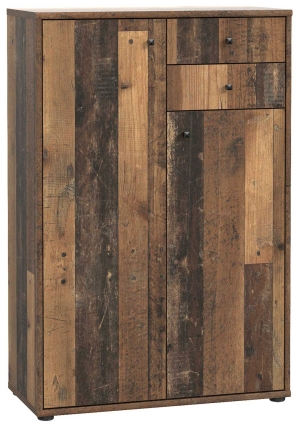 Wąska komoda w kolorze old wood vintage Archbox T2KK20-H51