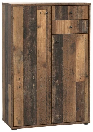 Wąska komoda w kolorze old wood vintage Archbox T2KK20-H51 Meble Forte 1