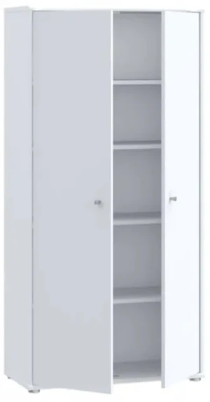 Wysoka biała komoda ARCHBOX T2KK521-120 Meble Forte 2