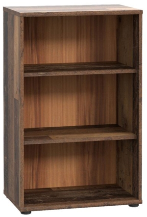 Niski regał w kolorze old wood vintage ARCHBOX T2KR70-H51
