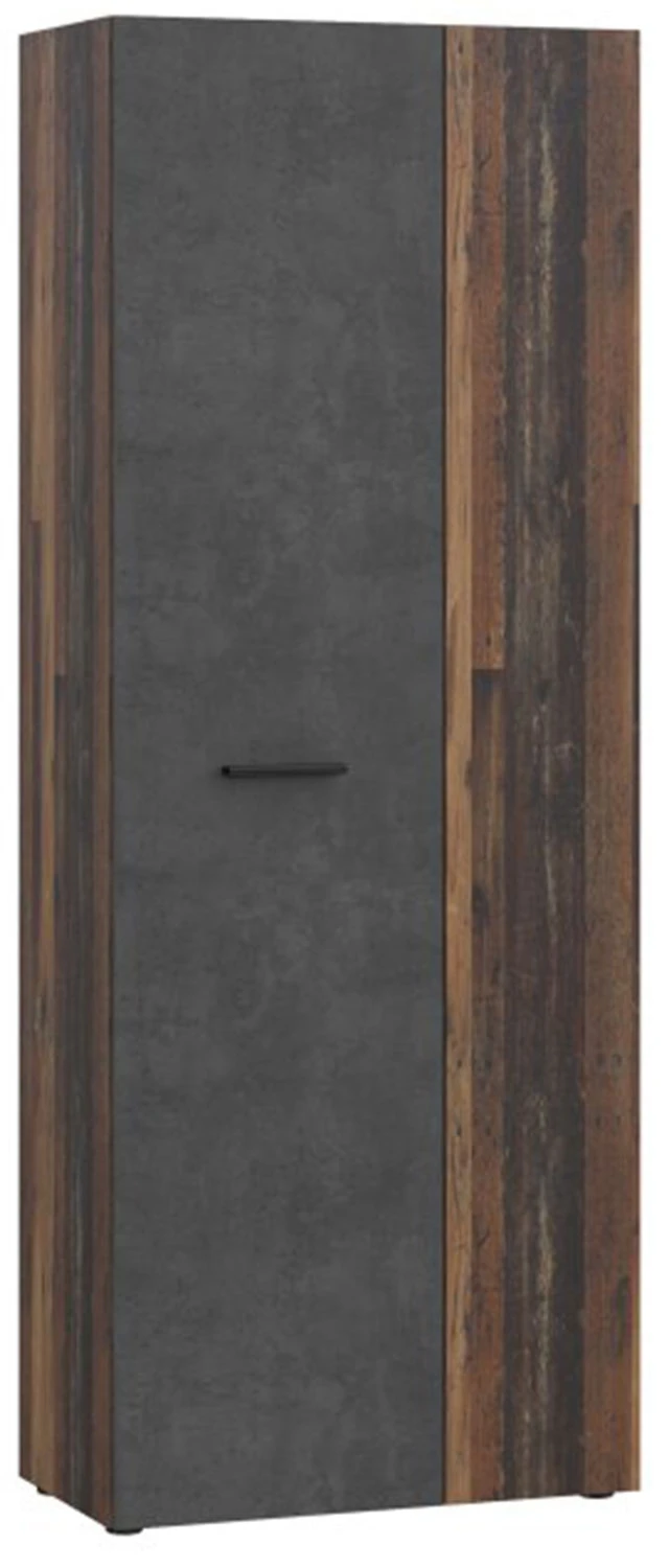 Szafa na buty w kolorze old wood vintage+beton ciemnoszary Net306 MS263-C754 Meble Forte