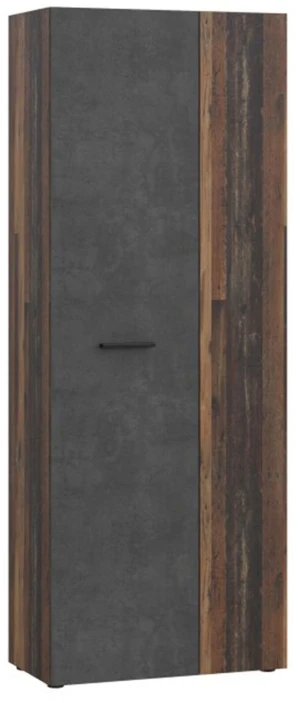 Szafa na buty w kolorze old wood vintage+beton ciemnoszary Net306 MS263-C754 Meble Forte 1