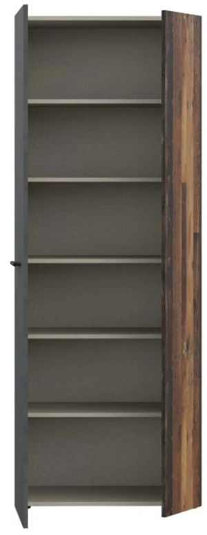 Szafa na buty w kolorze old wood vintage+beton ciemnoszary Net306 MS263-C754 Meble Forte 6