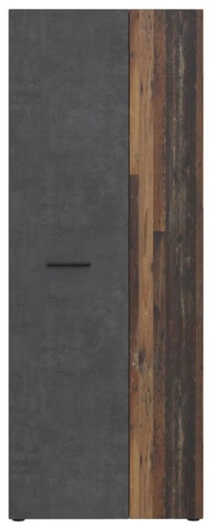 Szafa gospodarcza w kolorze old wood vintage+beton ciemnoszary Net306 MS264-C754 Meble Forte 5