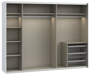 Biała szafa ubraniowa Sophistispace SSQS12411-120 Meble Forte 6