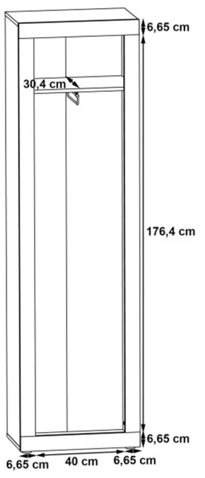 Szafa ubraniowa Zumba ZMBS712-C764 Meble Forte 4