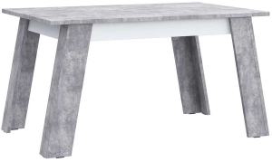 Stół rozkładany w kolorze beton jasnoszary+biały Zumba ZMBT423-C264