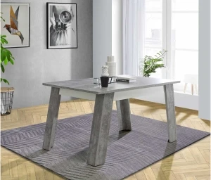 Stół rozkładany w kolorze beton jasnoszary+biały Zumba ZMBT423-C264 Meble Forte 3