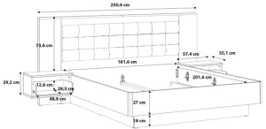 Stylowe łóżko Modern way MRWL2182-C811 Meble Forte 4