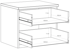 Szafka nocna Edwal EDWK012-M902 Meble Forte 4