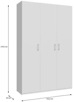 Biała szafa 130 cm Home nook HMNS931-120 Meble Forte 4