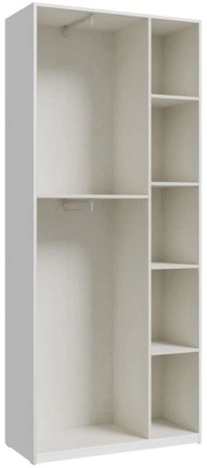 Biała szafa 90 cm Home nook HMNS921-120 Meble Forte 8