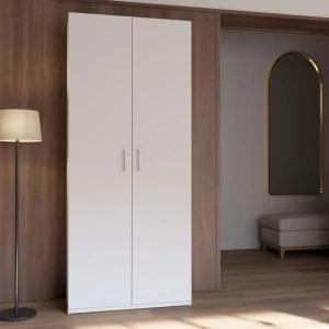 Biała szafa 90 cm Home nook HMNS921-120 Meble Forte 10