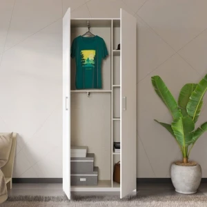 Biała szafa 90 cm Home nook HMNS921-120 Meble Forte 11