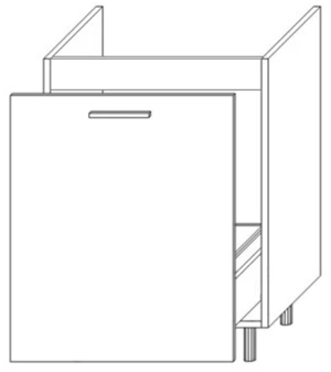 50 dolna zlewozmywakowa z szufladą (Comfortbox) Gama 1