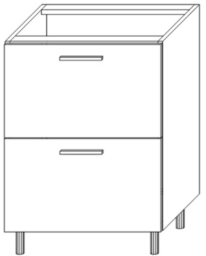 50 dolna dwie szuflady (Comfortbox)