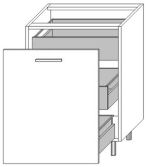 40 dolna dwie wewnętrzne szuflady (Comfortbox)