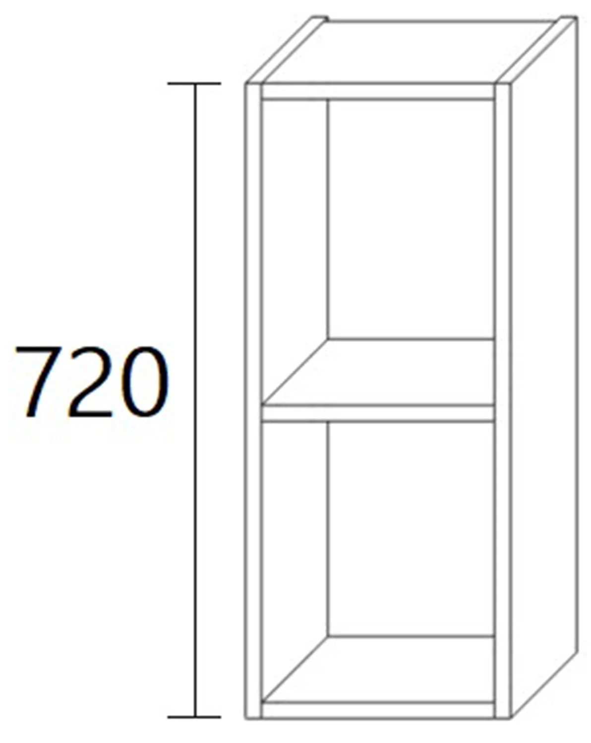 15 górna otwarta wys.72 Gama