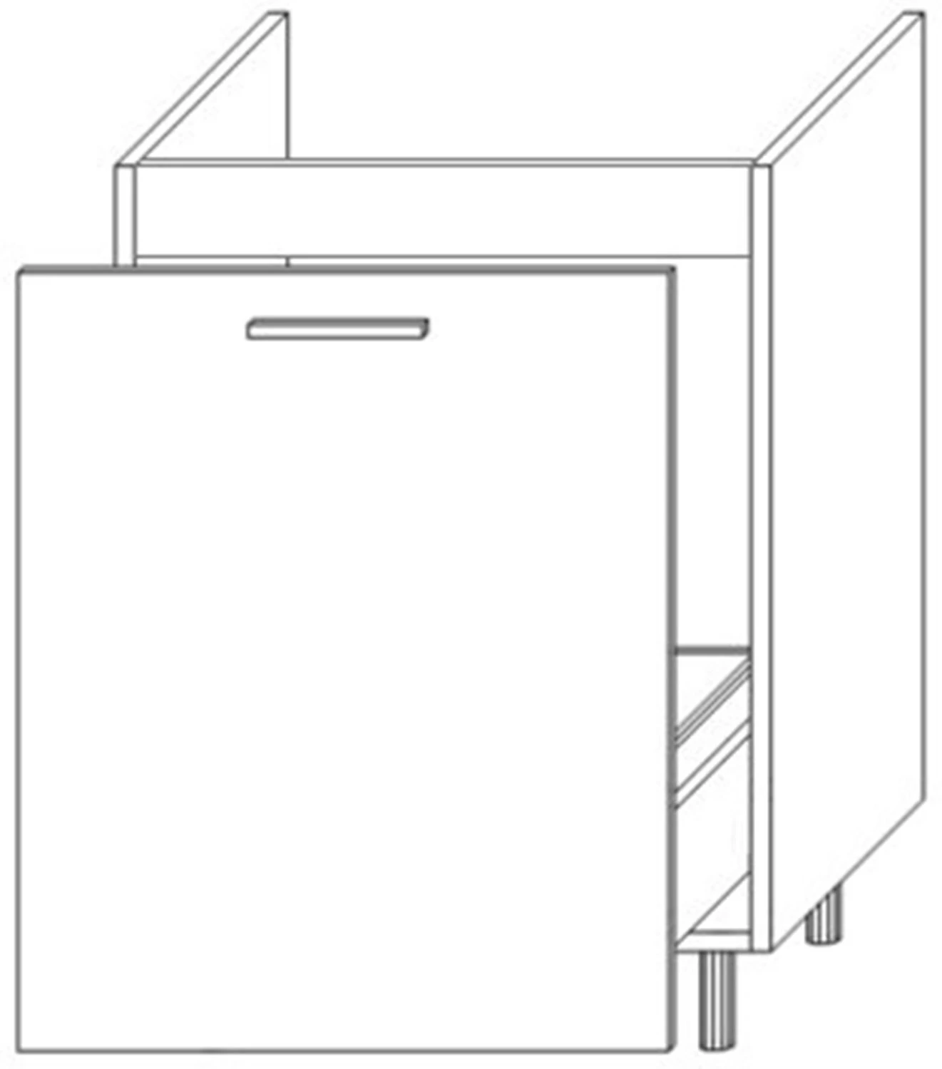 80 dolna zlewozmywakowa z szufladą (Comfortbox) Gama