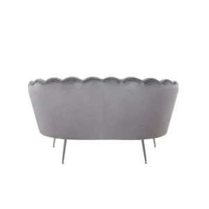 Sofa velvet (szara) /nogi srebrne/ Furnitex 4