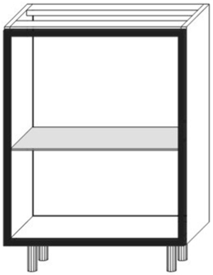 60 Witryna jednodrzwiowa na wyspę