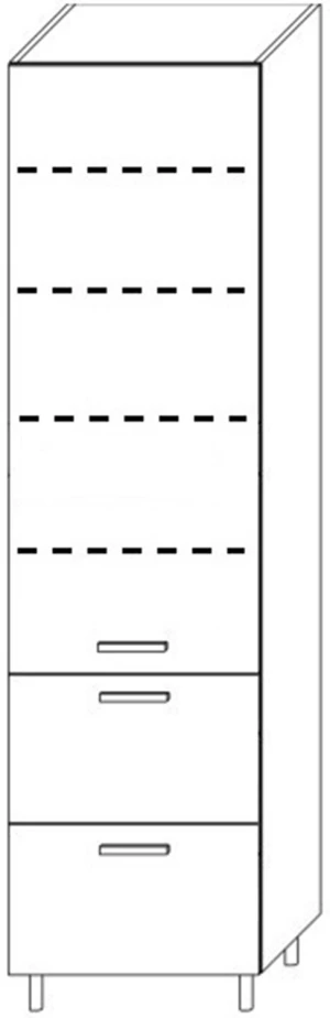 40 dolna słupek dwuszufladowy wys.238 Gama 1