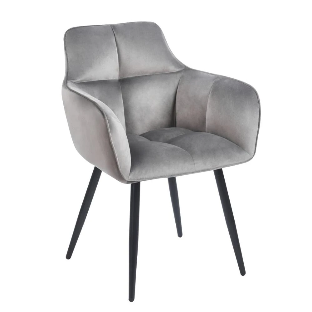 Krzesło velvet (szare) Furnitex
